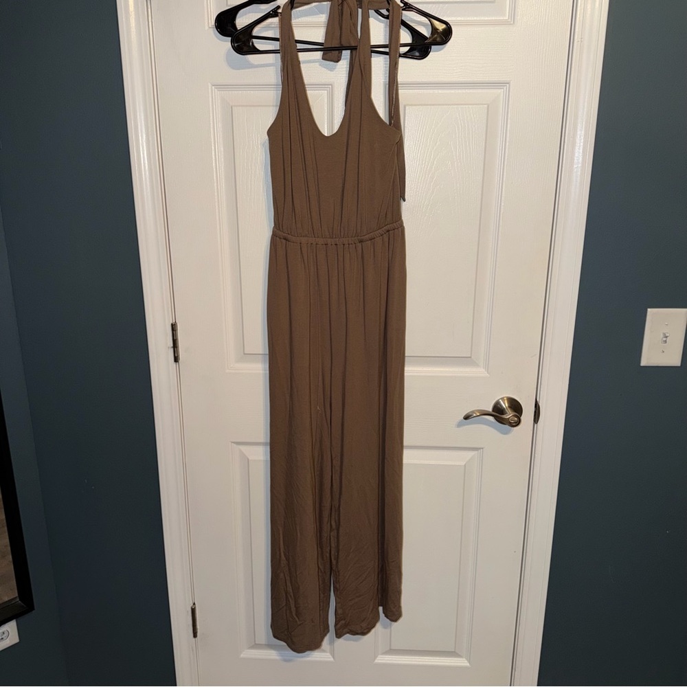 Old Navy Brown Halter-Neck Jumpsuit